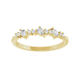 1/4 ct tw Diamond Lab Grown Anniversary Band in 14K White Gold... - view 3