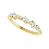 1/4 ct tw Diamond Lab Grown Anniversary Band in 14K White Gold... - view 5