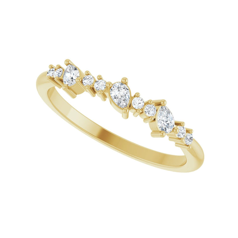 1/4 ct tw Diamond Lab Grown Anniversary Band in 14K White Gold... - view 5