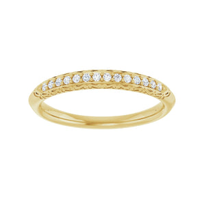 1/10 ct tw Diamond Lab Grown Anniversary Band in 14K White Gold... - view 3
