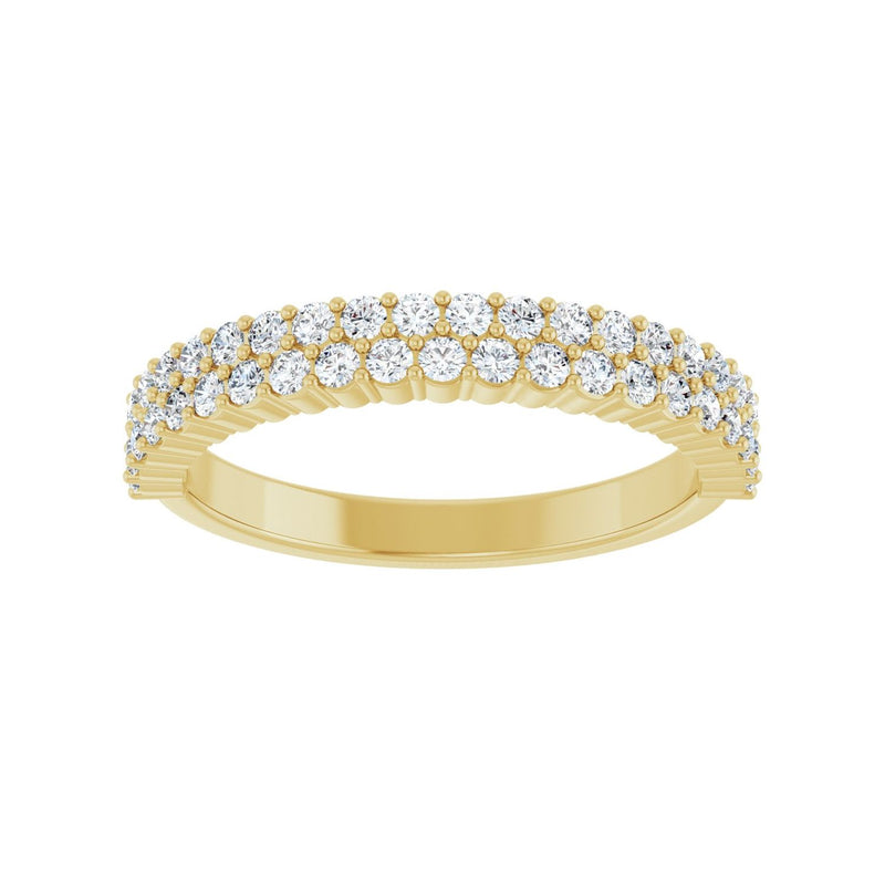 1/2 ct tw Diamond Lab Grown Anniversary Band in 14K White Gold... - view 3