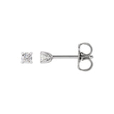 1/2 ct tw Round Lab Grown Diamond Stud Earrings in 14K White Gold...