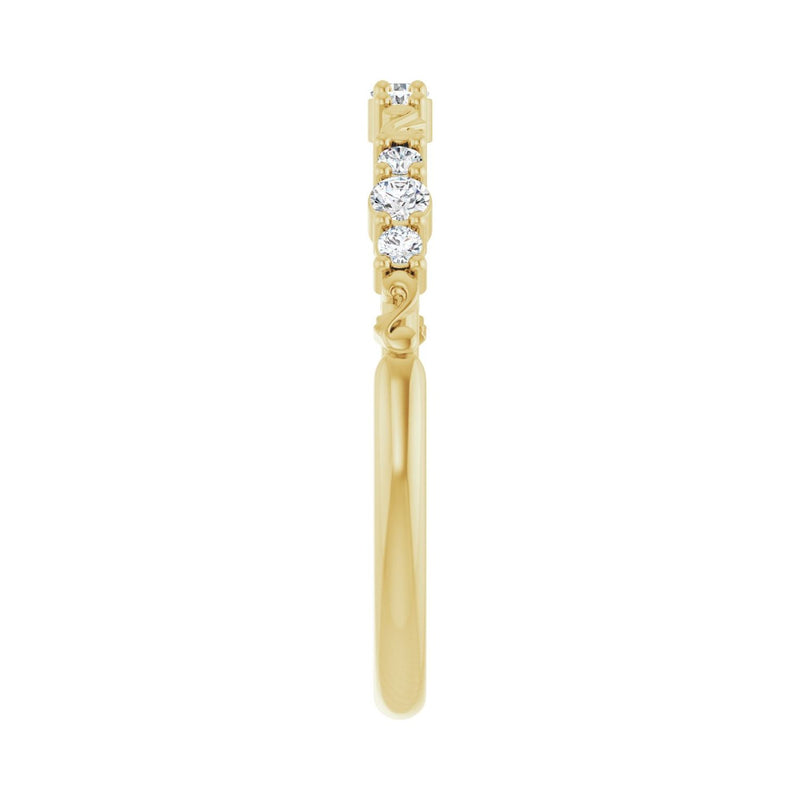 1/6 ct tw Diamond Lab Grown Anniversary Band in 14K White Gold... - view 4