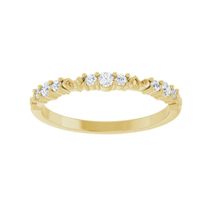 1/6 ct tw Diamond Lab Grown Anniversary Band in 14K White Gold... - view 3