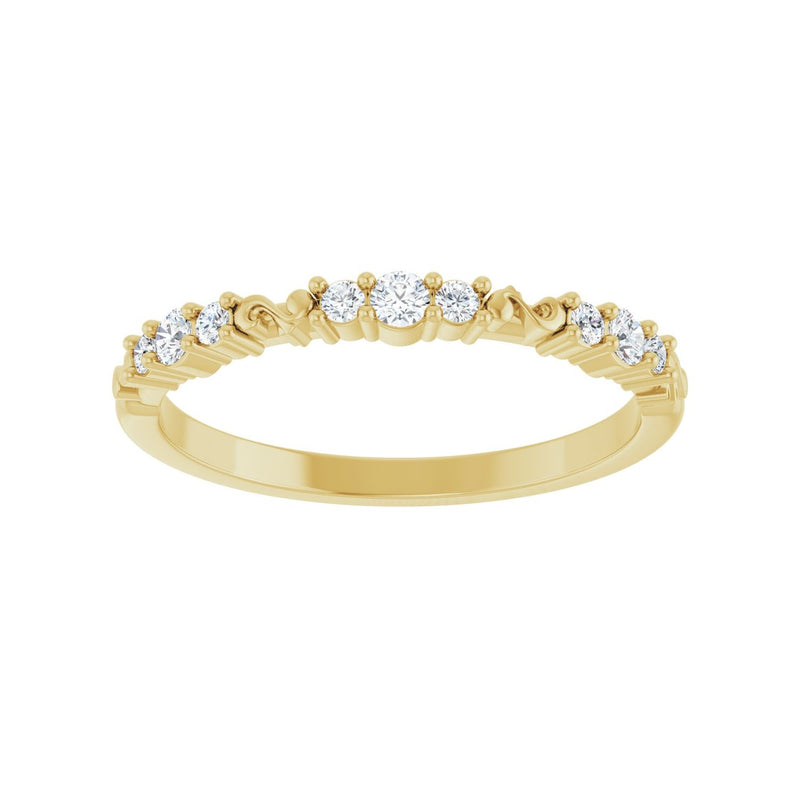 1/6 ct tw Diamond Lab Grown Anniversary Band in 14K White Gold... - view 3