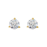 1 ct tw Round Lab Grown Diamond Stud Earrings in 14K White Gold... - view 2