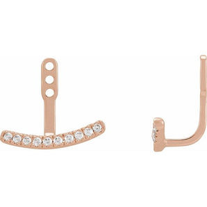The Elin — Round Diamond Earrings - Yellow