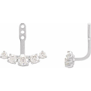 The Ozias — Round Diamond Earrings - Yellow