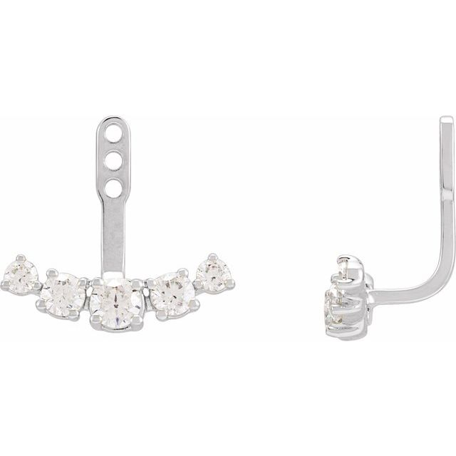 The Ozias — Round Diamond Earrings - Yellow