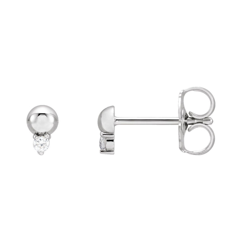 3 ct tw Round Lab Grown Diamond Accented Earrings in 14K White Go...