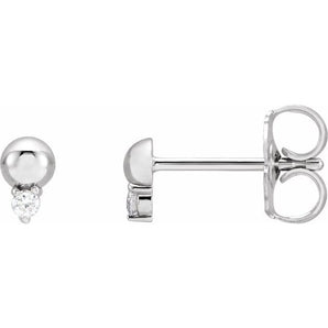The Soleil — Round Accented Earrings - Yellow