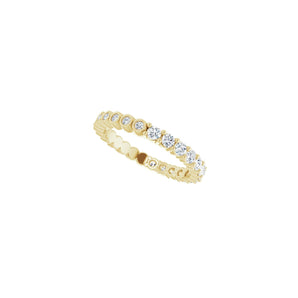1 1/3 ct tw Eternity Lab Grown Anniversary Band in 14K White Gold... - view 5