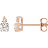 The Magnolia — Diamond Earrings - Yellow