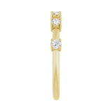 1/3 ct tw Five-Stone Lab Grown Anniversary Band in 14K White Gold... - view 4