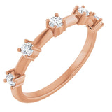 The Niobe — Five-Stone Anniversary Band - Rose