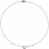 The Vesper — Solitaire Bezel Diamond Bracelet - Yellow