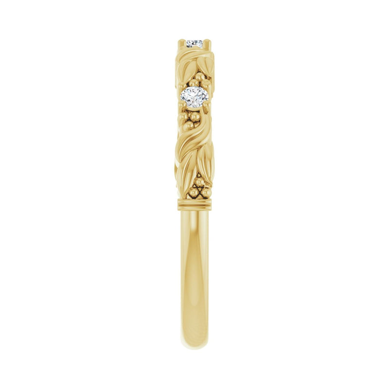 8 ct tw Three-Stone Lab Grown Anniversary Band in 14K White Gold... - view 4