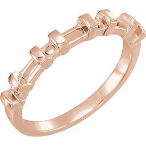 The Regel Anniversary Band — Rose Gold