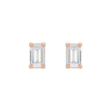 1 1/2 ct tw Round Lab Grown Diamond Stud Earrings in 14K White Go... - view 2