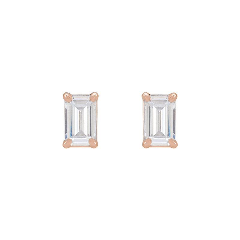 1 1/2 ct tw Round Lab Grown Diamond Stud Earrings in 14K White Go... - view 2