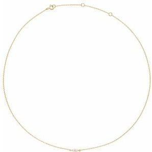 1/4 ctw The Aveline — Diamond Necklace — Yellow Gold