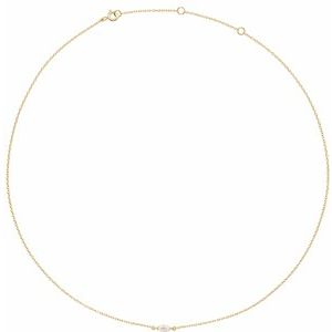 1/4 ctw The Aveline — Diamond Necklace — Yellow Gold