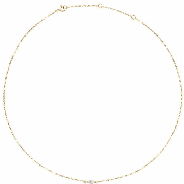 The Aveline — Diamond Necklace - Rose