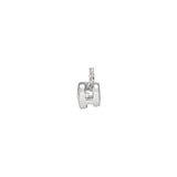 1 ct tw Solitaire Bezel Lab Grown Diamond Necklace in 14K White G... - view 2