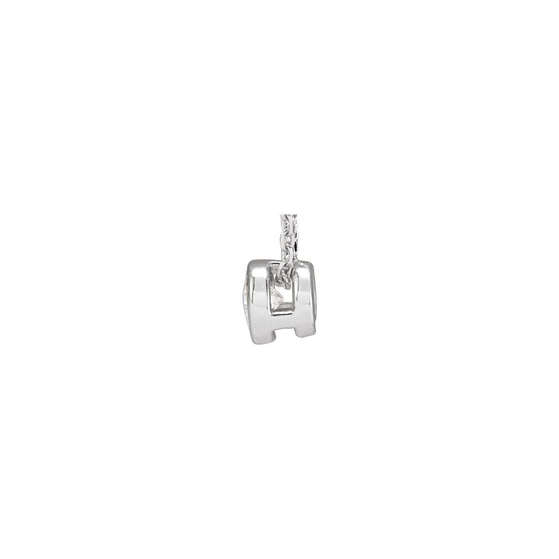 1 ct tw Solitaire Bezel Lab Grown Diamond Necklace in 14K White G... - view 2
