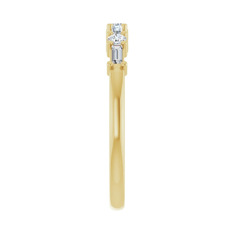 1/4 ct tw Diamond Lab Grown Anniversary Band in 14K White Gold... - view 4