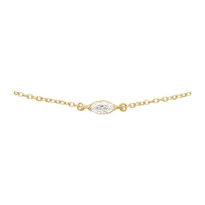 1/4 ct tw Solitaire Lab Grown Diamond Necklace in 14K White Gold ... - view 2