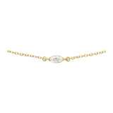 1/4 ct tw Solitaire Lab Grown Diamond Necklace in 14K White Gold ... - view 2