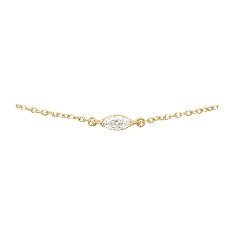 1/4 ct tw Solitaire Lab Grown Diamond Necklace in 14K White Gold ... - view 2