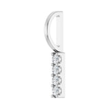 7 ct Round Lab Grown Diamond Solitaire Pendant in 14K White Gold... - view 2