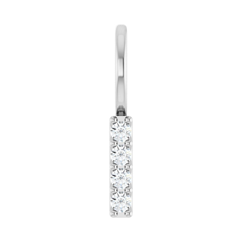 7 ct Round Lab Grown Diamond Solitaire Pendant in 14K White Gold...