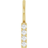 The Rosalie — Round Diamond Pendant - Yellow