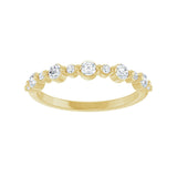 1/2 ct tw Accented Shared-Prong Lab Grown Anniversary Band in 14K... - view 3