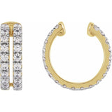 The Avalon — Round Diamond Earrings - Rose