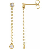 The Havana — Round Diamond Earrings - Yellow