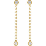 1/4 ct tw Round Lab Grown Diamond Stud Earrings in 14K White Gold... - view 2