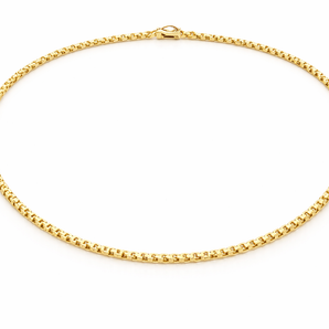 14K Yellow Gold Box Chain – 2mm – 18 inch