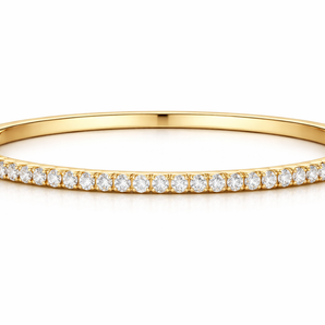 14K Yellow Gold Diamond Bangle Bracelet