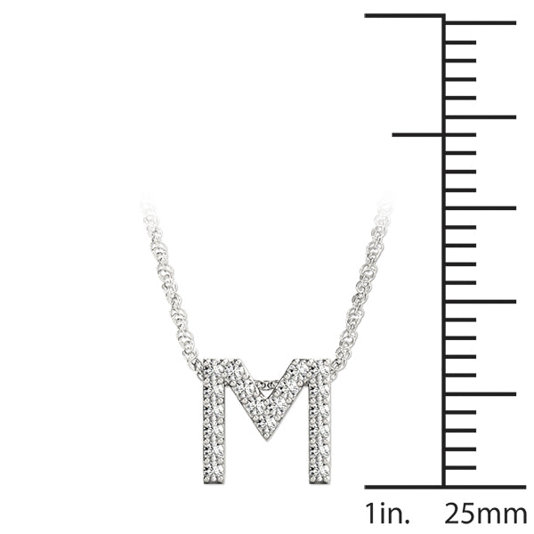 1/10 Cttw M Initial - alt view