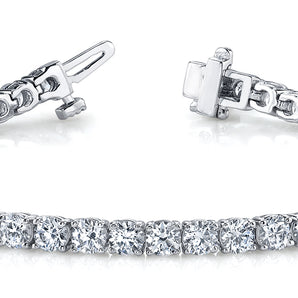 4 Prong In-Line Tennis Bracelet