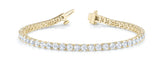 4 Prong In-Line Tennis Bracelet - alt view