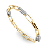 2 Paper Clip Bracelet - alt view