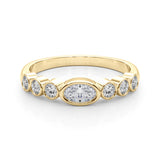 With Oval Color Center Ring - alt view