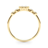 5 Stone Fashion Ring With Oval Center - alt view