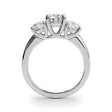 Three-Stone Engagement Ring (Round Center) - alt view