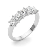 5 Stone Band Princess Cut - alt view